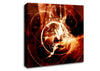 Orange Planet Of Light Canvas Wall Art