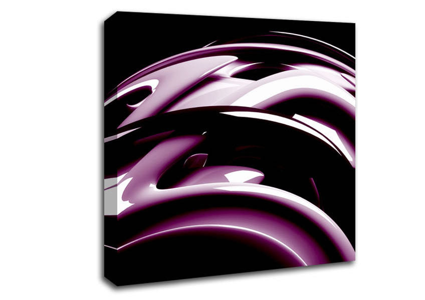 Purple Bend Canvas Wall Art