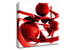 Red Balls Spiralling Canvas Wall Art