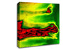 Red Liquid Lava Canvas Wall Art