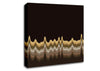 Sound Waves Browns Canvas Wall Art