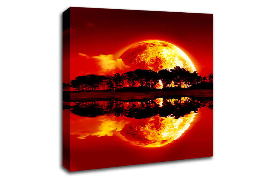 Sunset Siren Canvas Wall Art