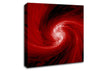 Swirls Of Time Red Canvas Wall Art
