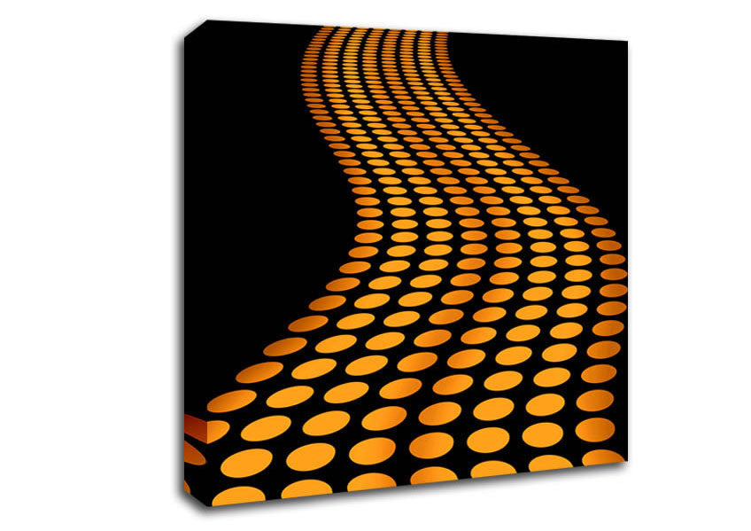The Orange Road Less Travelled Canvas Wall Art