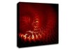 Time Tunnel Vibrant Red Canvas Wall Art
