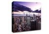 Aerial View Of New York City At Dusk Canvas Wall Art
