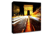 Arc De Triomphe At Night Canvas Wall Art