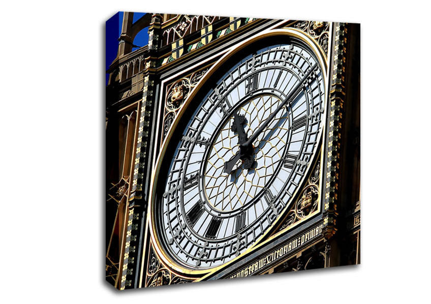 Big Ben Face Canvas Wall Art