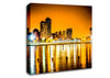 Golden City Waters Canvas Wall Art
