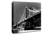 Brooklyn Bridge Lights B n W Canvas Wall Art