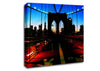 Brooklyn Bridge Red Cast Canvas Wall Art