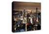 Chicago Skyline Nights Canvas Wall Art
