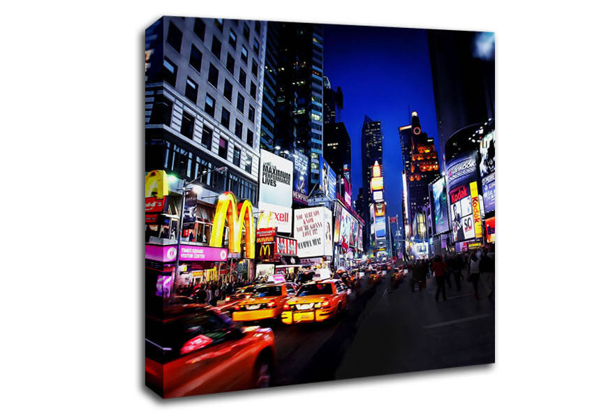 New York Night At The Theatre Canvas Wall Art