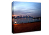 City Across The Water Canvas Wall Art