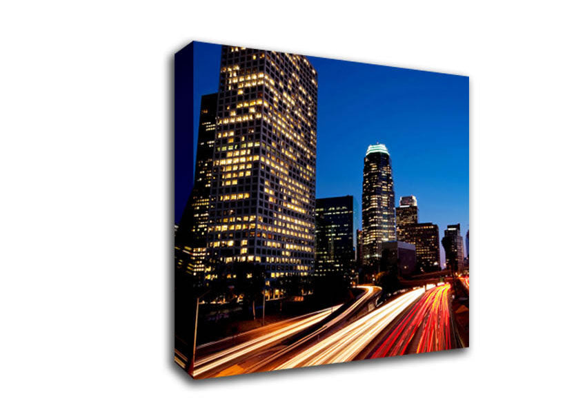 City On The Move Canvas Wall Art