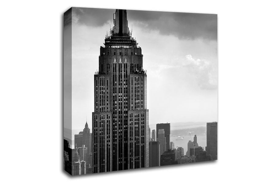 Empire State Building B n W Canvas Wall Art