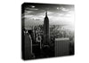 Empire State Building Sun Glow B n W Canvas Wall Art