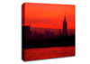 Empire State Red City Canvas Wall Art