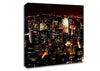 Golden City Nights Canvas Wall Art