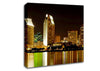 Hong Kong Golden Lights Canvas Wall Art