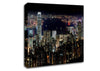 Hong Kong Waters At Night Canvas Wall Art