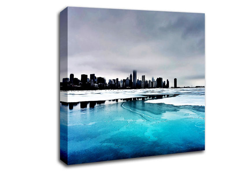 Ice City Canvas Wall Art