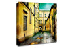 Italian Walkways Rain Canvas Wall Art