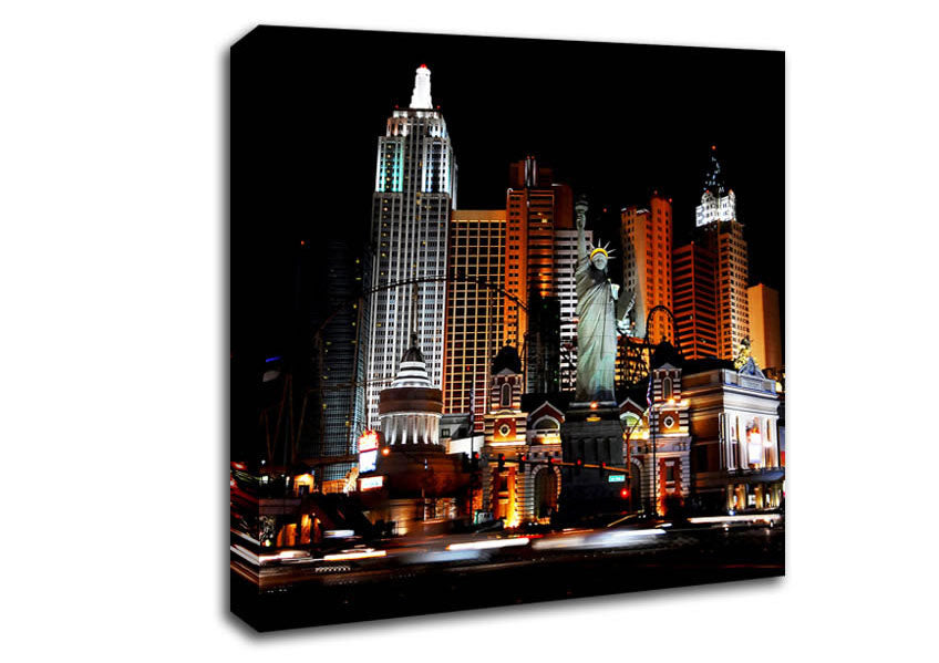 Las Vegas Statue Of Liberty Canvas Wall Art