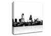 London City Waters B n W Canvas Wall Art
