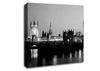 London Houses Of Parliament With Big Ben B n W Canvas Wall Art