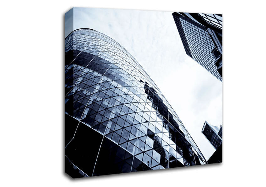 London The Gherkin Canvas Wall Art