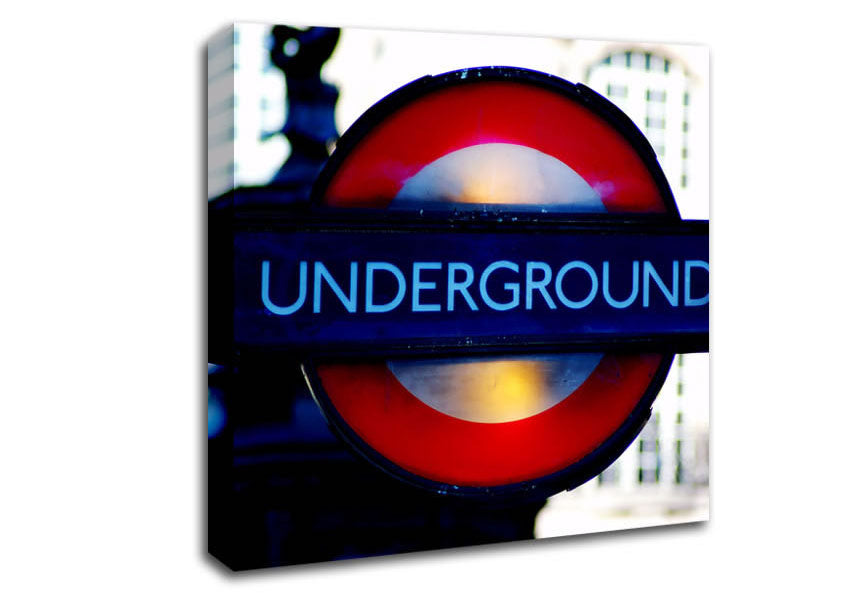 London Underground Sign Canvas Wall Art