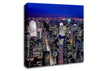 Metroplis Blue Canvas Wall Art