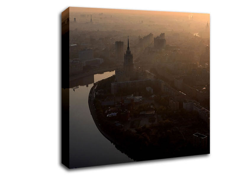 Morning In Moscow Canvas Wall Art