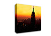 New York City Empire State Building Orange Glow Canvas Wall Art