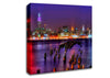 New York City Purple Sky Reflections Canvas Wall Art