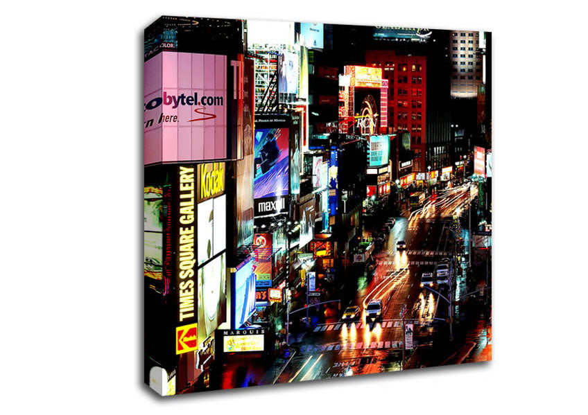 New York City Times Square Lights Canvas Wall Art