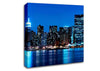 New York Empire State Blue Nights Canvas Wall Art
