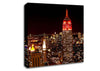 New York Empire State Red Top Canvas Wall Art