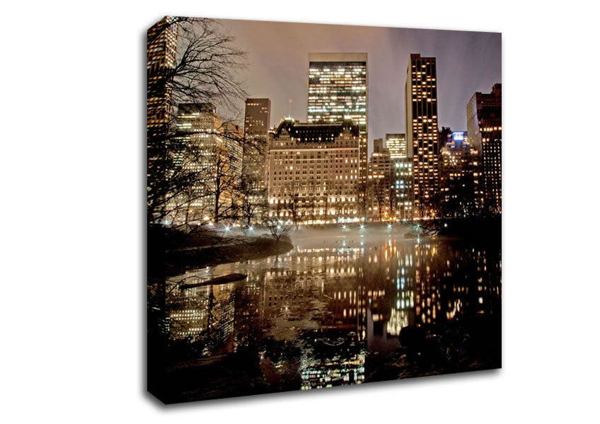 New York Lights Canvas Wall Art