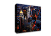 Nyc Ariel View City Lights Canvas Wall Art