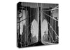 NYC Brooklyn Bridge Architect B n W Canvas Wall Art