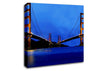 San Francisco Bridge Twins Blue Hue Canvas Wall Art