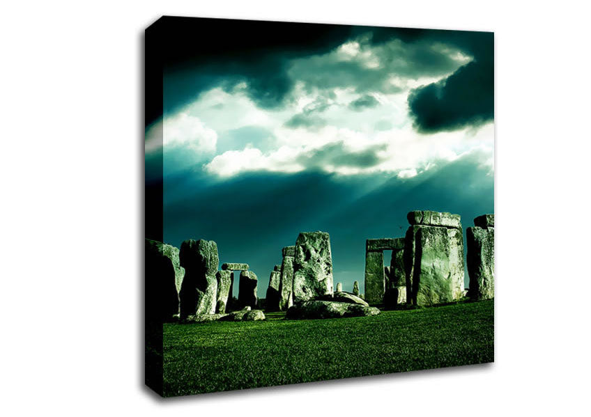 Stonehenge Sunblaze Canvas Wall Art