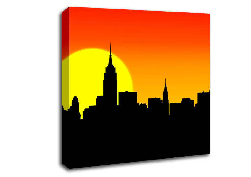 Sunrise New York City Canvas Wall Art