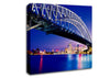 Sydney Harbour Bridge Blue Night Canvas Wall Art