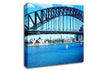 Sydney Harbour Bridge Opera House View Colour Canvas Wall Art