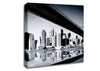 The Drive To New York City Blue Canvas Wall Art