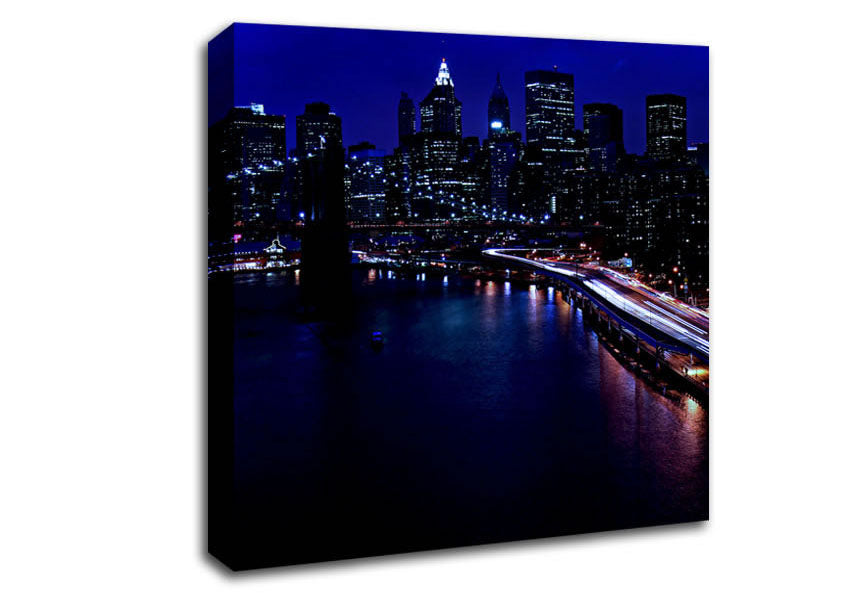 The Lights Of The Big City Canvas Wall Art