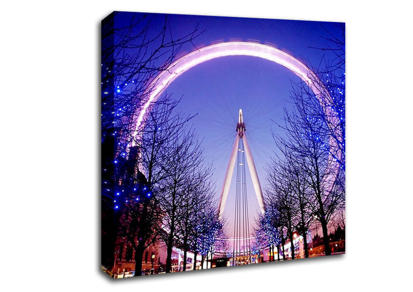 The London Eye At Dusk Canvas Wall Art